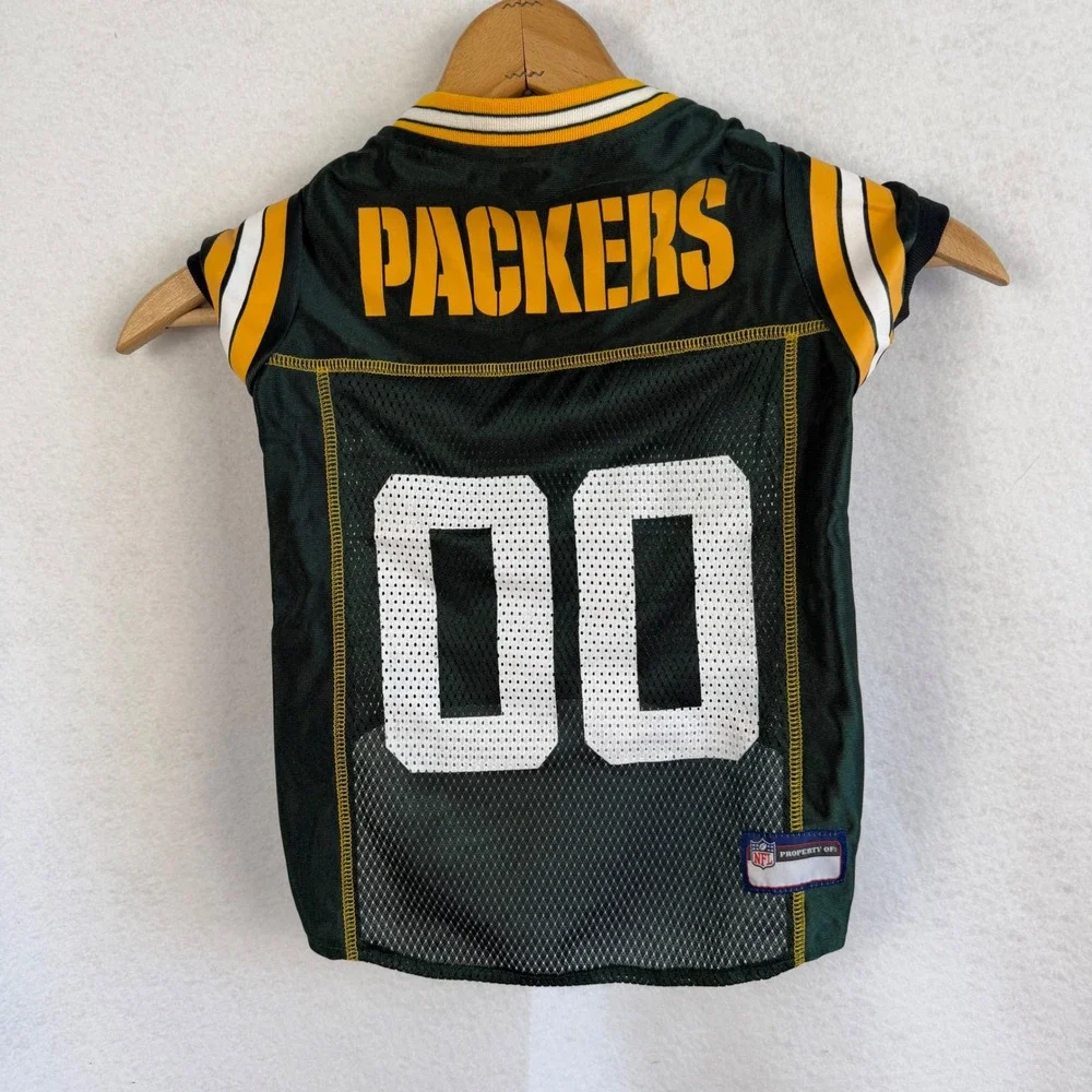 Bundle Green Bay Packers NFL Dog Jersey Size Large Football‎ Pet Apparel
